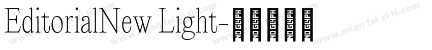 EditorialNew Light字体转换